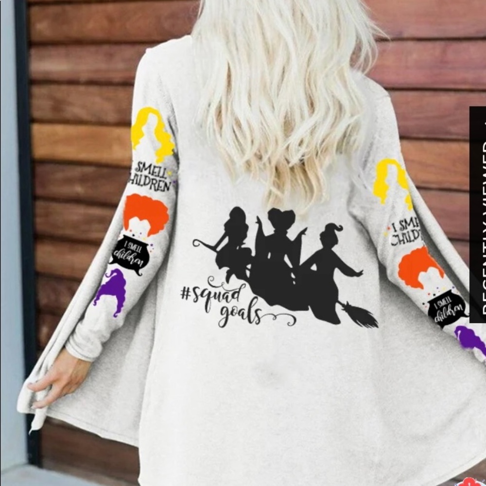 Halloween cardigan & tshirt